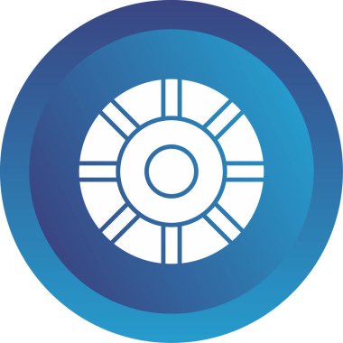 Renk Çemberi web simgesi, vektör illüstrasyonu