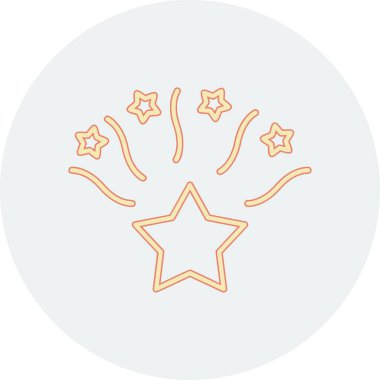 Yıldız web simge vektör çizim 