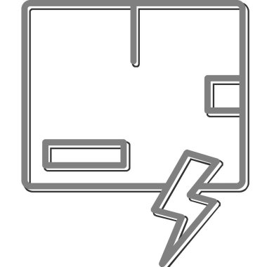 Arz Şoku Ağ ikonu vektör çizimi