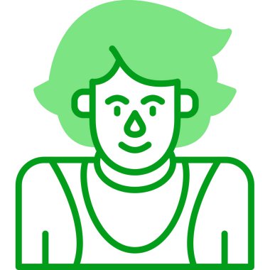 Adamım. Web simgesi basit illüstrasyon 