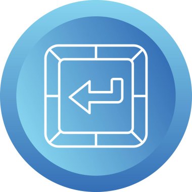 Girin. Web simgesi basit tasarım