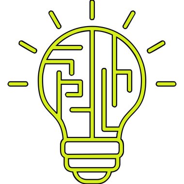 yaratıcı Mantık simgesi vektör çizimi