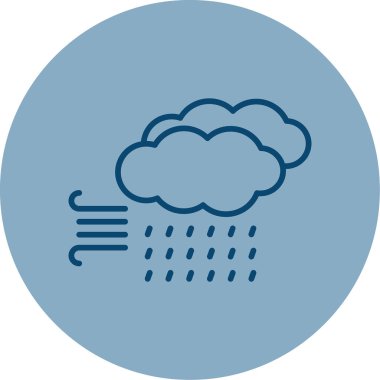 Storm Web simgesi, vektör illüstrasyonu 