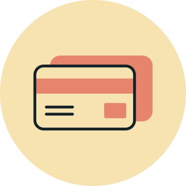 Kredi kartı iyonunun vektör çizimi