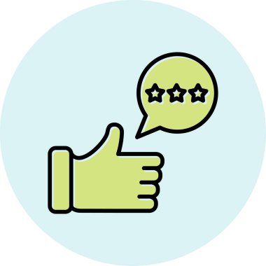 Geri bildirim simgesi, vektör illüstrasyon tasarımı 