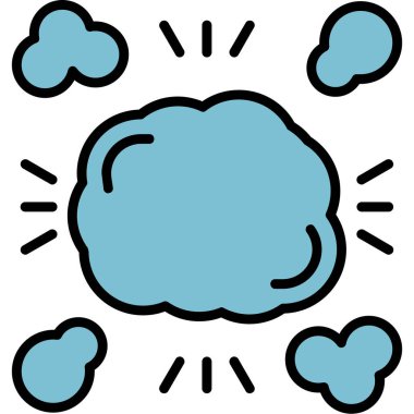 Bulutlar. Web simgesi basit illüstrasyon