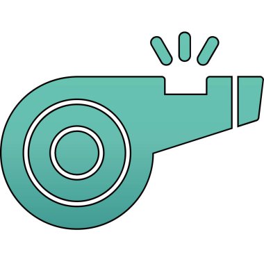 Web tasarımı için ıslık simgesi, vektör illüstrasyonu 