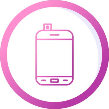 Smartphone web simgesi, vektör çizim 