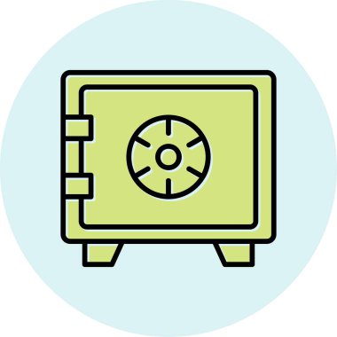 güvenli simge vektör illüstrasyonu 