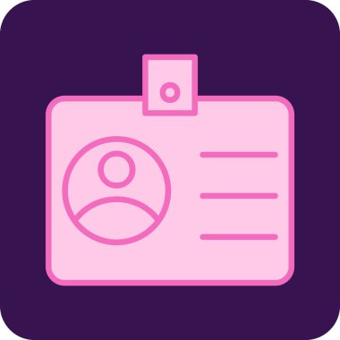 sürücü belgesi simgesi, vektör illüstrasyonu basit tasarım