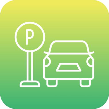 Web simgesi Otopark, illüstrasyon vektör