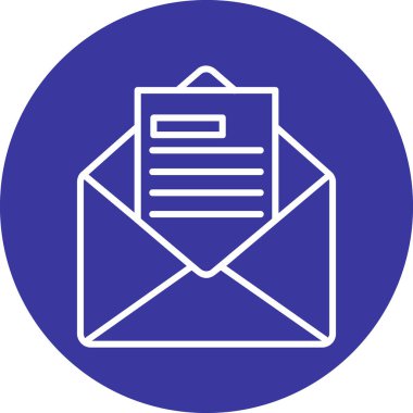 E- posta İş Teklif simgesi vektör illüstrasyonu