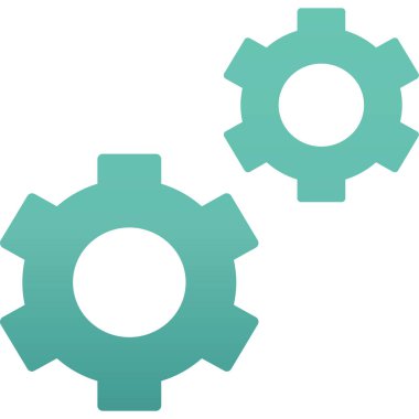 Vitesli ayar simgesi, vektör illüstrasyonu basit tasarım