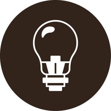 ampul simgesi, vektör illüstrasyonu 