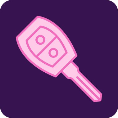 araba anahtarı vektör illüstrasyonu