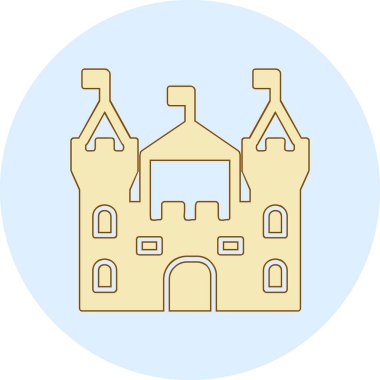 Castle vektör resimleme tasarımı