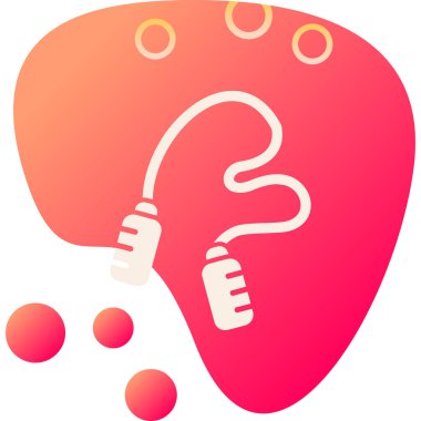 atlama ipi web simgesi, illüstrasyon vektör