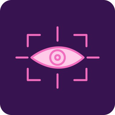 vizyon web simgesi, vektör illüstrasyonu 