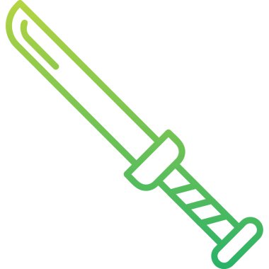 Bir kılıç simgesinin vektör illüstrasyonu 