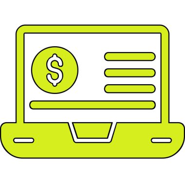 Eğilim biçimi izole edilmiş arka planda mali simge 