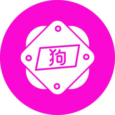 köpek simgesi tasarımı, vektör illüstrasyonu 