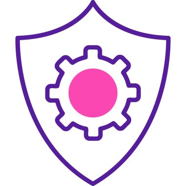 Veri koruma simgesi, vektör çizim                  