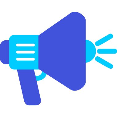 megafon web simgesi, vektör çizim 