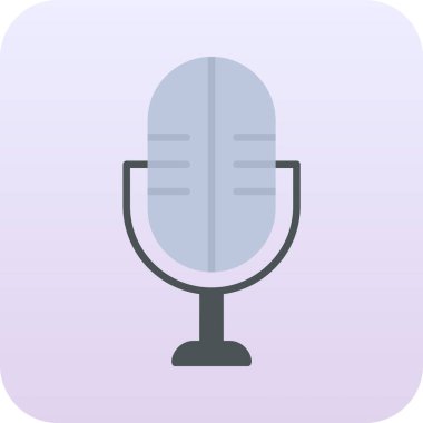 Retro mikrofonun vektör illüstrasyonu