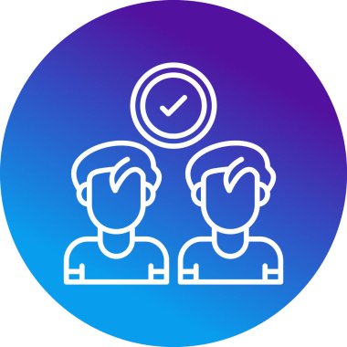 İş adamları simge vektör illüstrasyonuyla tanışıyor