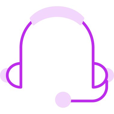 Kulaklık. Web simgesi basit illüstrasyon