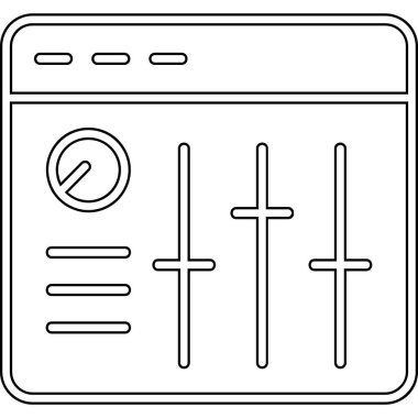 Ses Karıştırıcı vektör çizimi