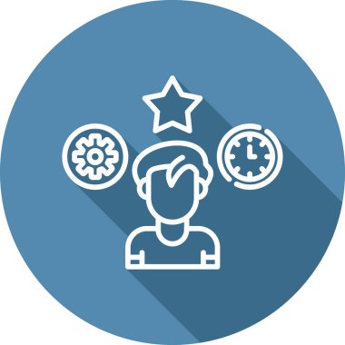 Çoklu görev simgesi, vektör illüstrasyonu 