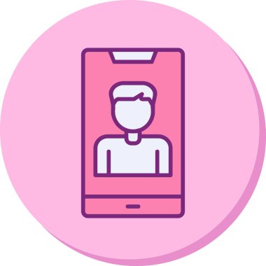 Smartphone web simgesi, vektör çizim 