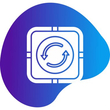 Web simgesi, vektör illüstrasyonunu tekrarla