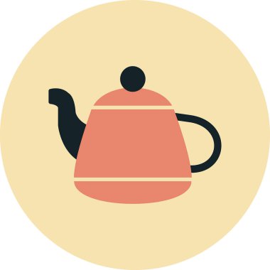 Vektör illüstrasyonu, çaydanlık ağı simgesi 