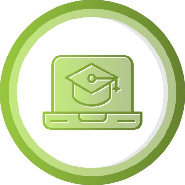 Eğitimin vektör illüstrasyonu modern simge 