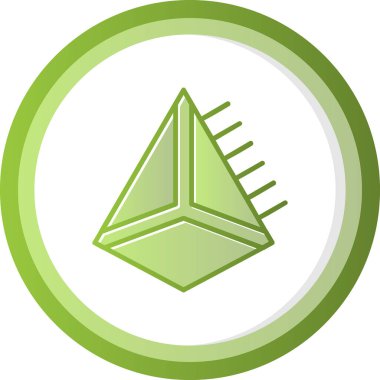 Prizma. Web simgesi basit illüstrasyon                 