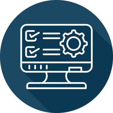 Simgeyi ayarlamanın vektör illüstrasyonu 