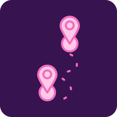 Rotadan. Web simgesi basit illüstrasyon