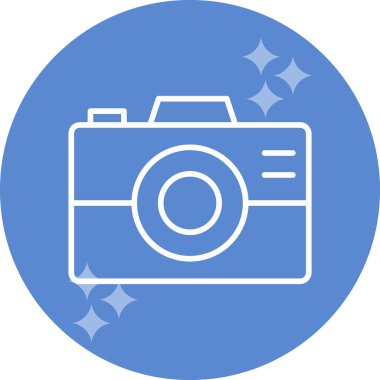 kamera simgesi vektör illüstrasyonu 