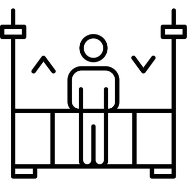 Beşik Simgesi Basit Vektör İllüstrasyonu