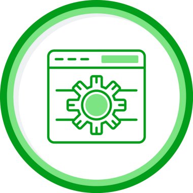 Tarayıcı Notu web simgesi, vektör illüstrasyonu