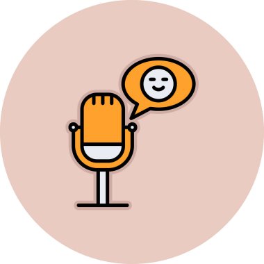 Komedi podcast simgesi, özet biçimi  