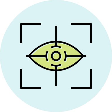 Göz. Web simgesi basit illüstrasyon