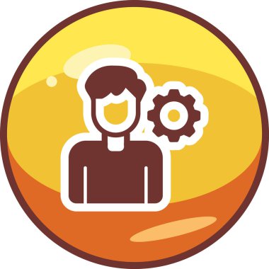 kişisel beceri simgesi, vektör illüstrasyonu basit tasarım