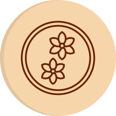 çiçek web simgesi, vektör illüstrasyonu, koku konsepti      