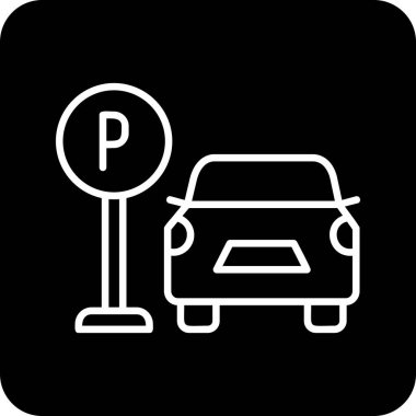 Web simgesi Otopark, illüstrasyon vektör