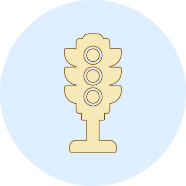 Trafik ışığı. Web simgesi basit illüstrasyon