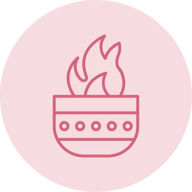 ateş Ağı simgesi basit illüstrasyon 