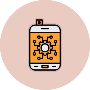 Otomatik ağ simgesi vektör illüstrasyonu 